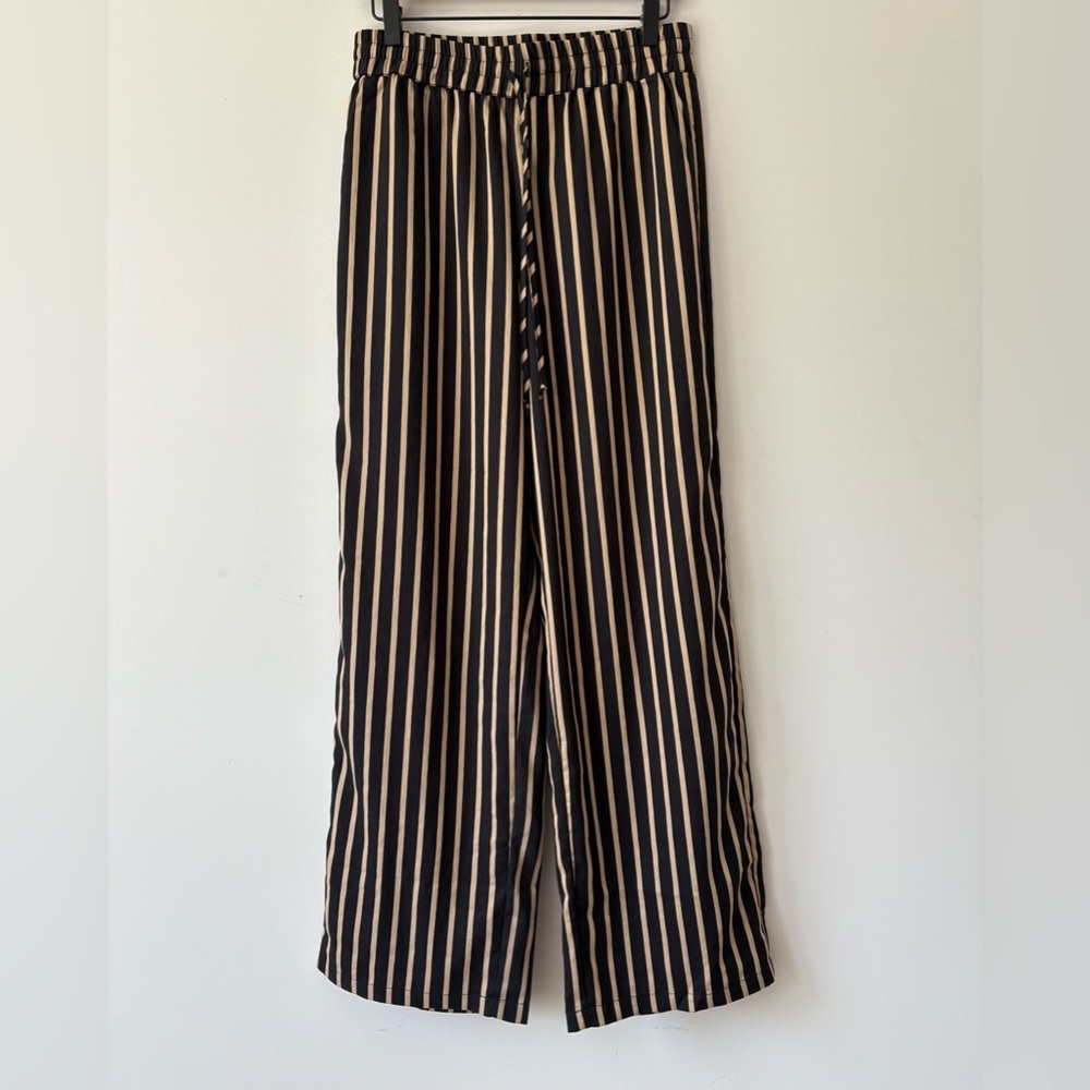 Knot Sisters Striped Wide Leg Pants